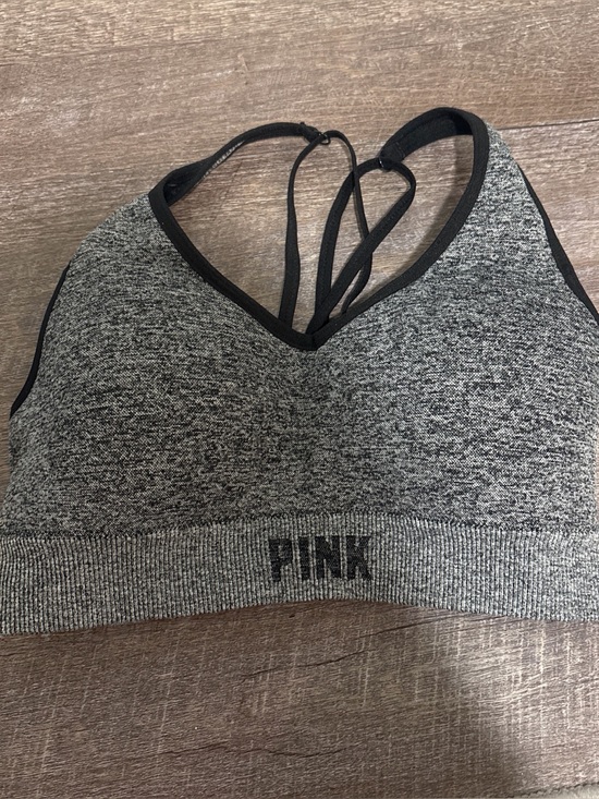 PINK Victoria's Secret Other - PINK Victoria's Secret Gray Seamless Strappy Bralette